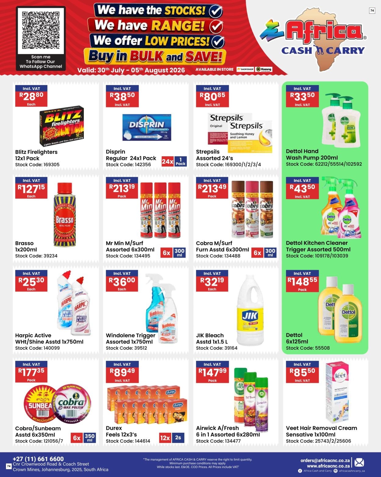 Africa Cash & Carry Catalogue - Weekly Promo - Page 74