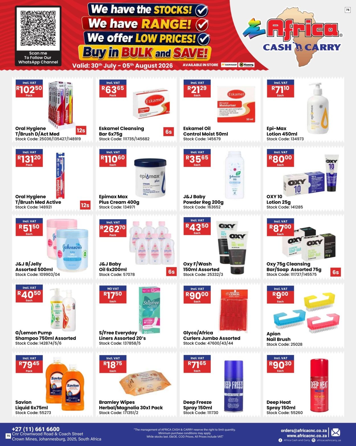 Africa Cash & Carry Catalogue - Weekly Promo - Page 75