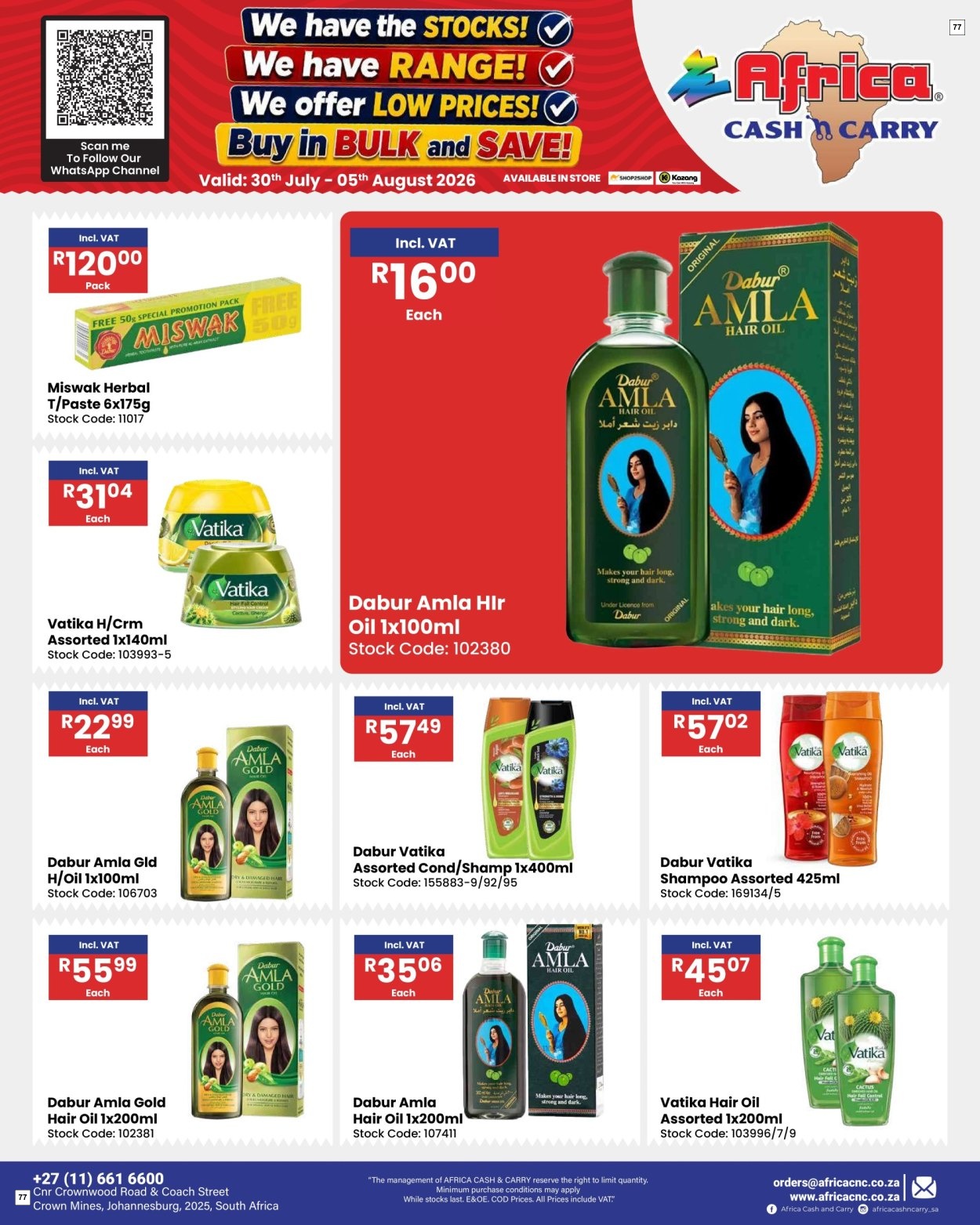 Africa Cash & Carry Catalogue - Weekly Promo - Page 77