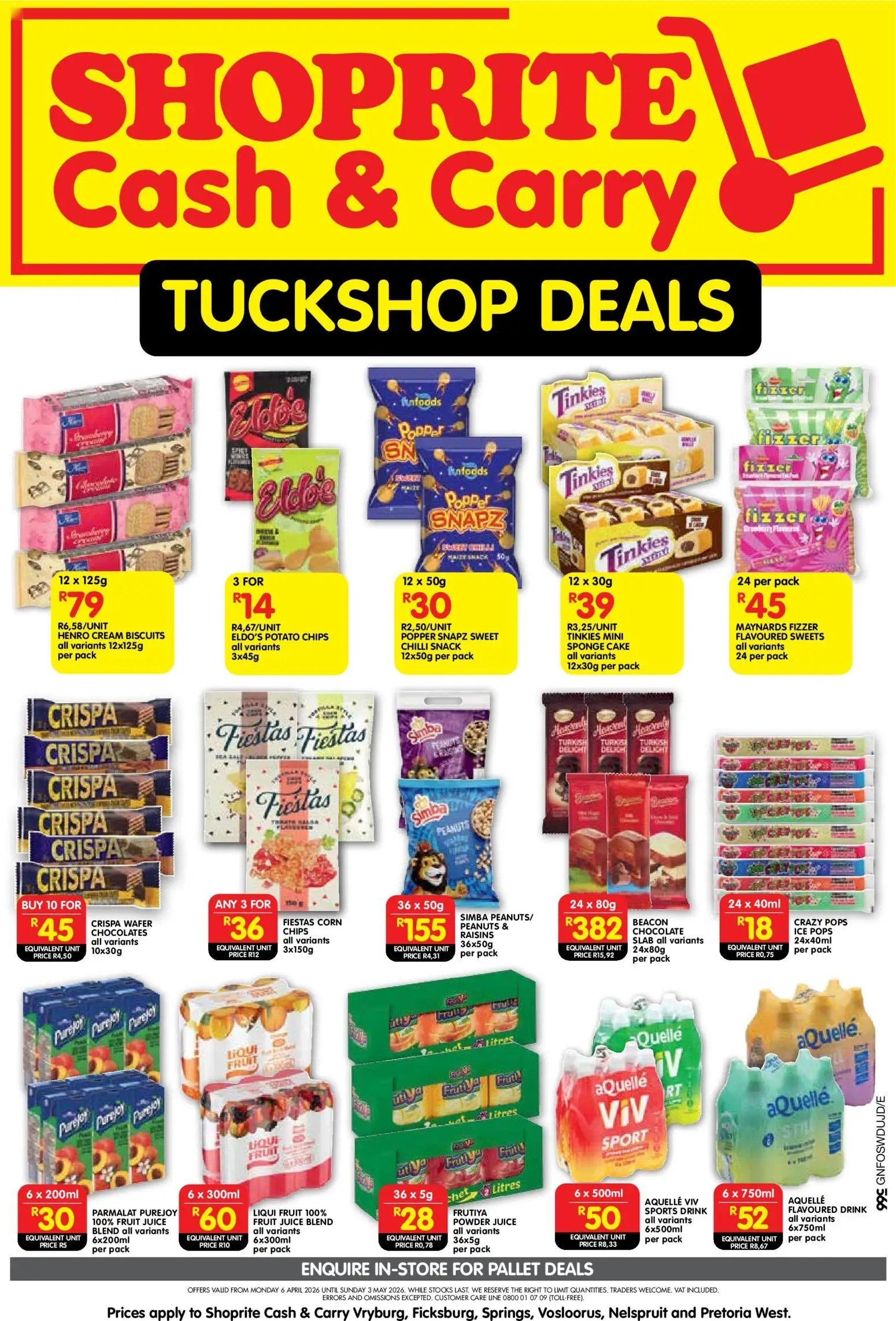 Shoprite Gauteng Cash Carry Tuckshop Deals Exclusive
