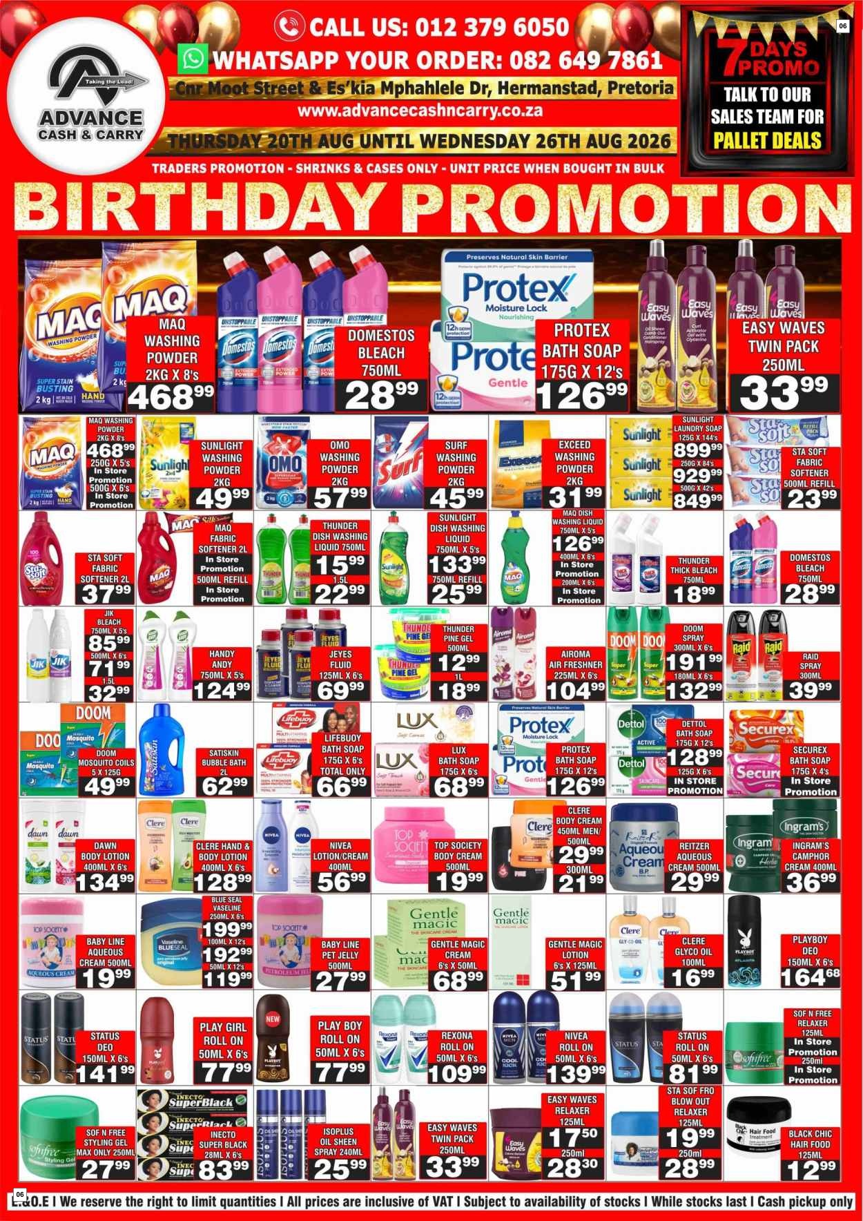 Advance Cash & Carry Catalogue - Birthday Promotion - Page 6