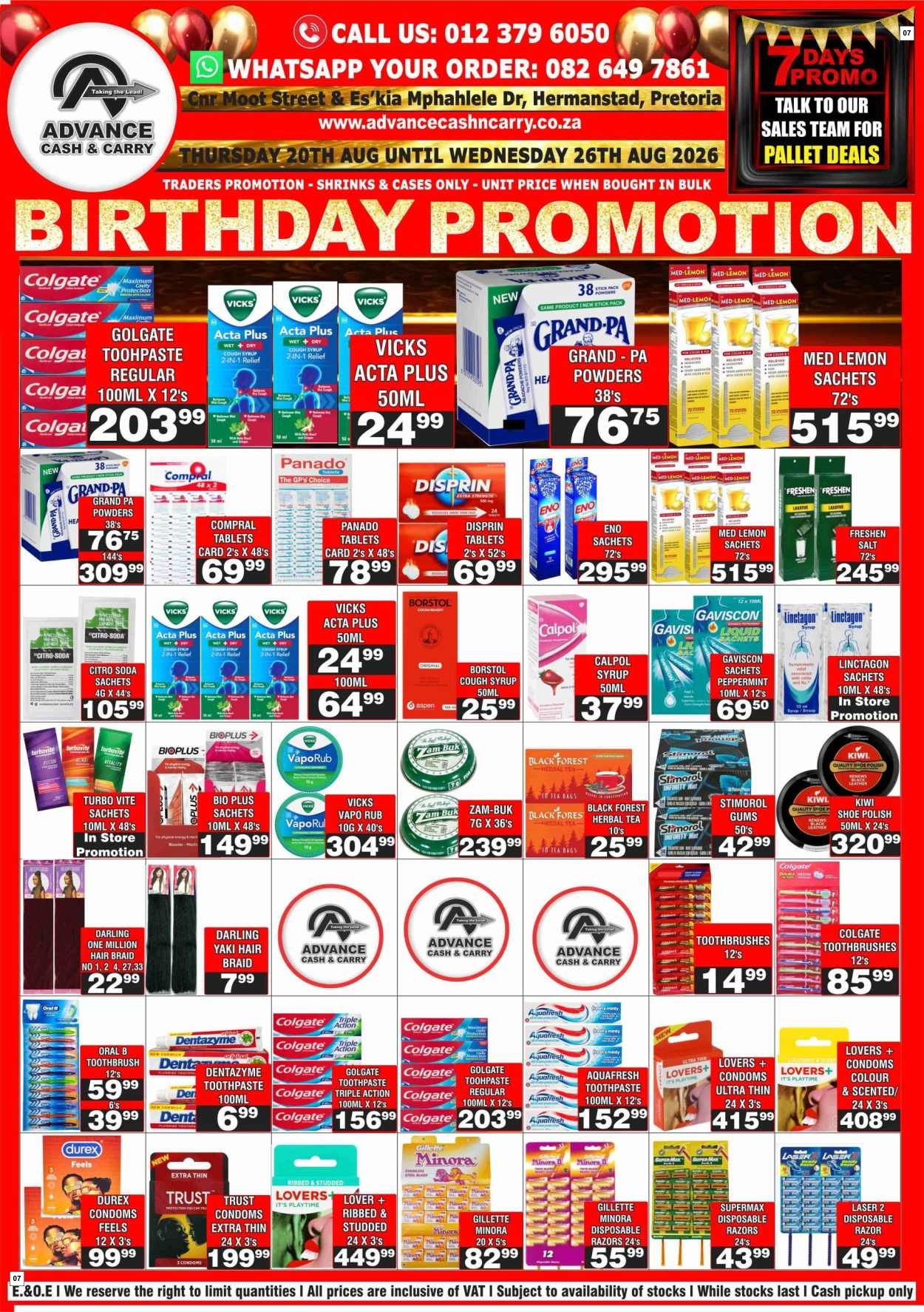 Advance Cash & Carry Catalogue - Birthday Promotion - Page 7
