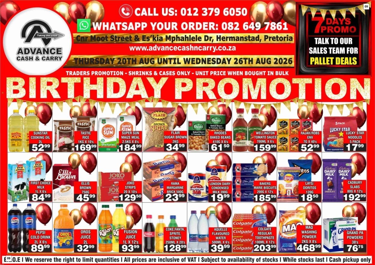 Advance Cash & Carry Catalogue - Birthday Promotion - Page 9