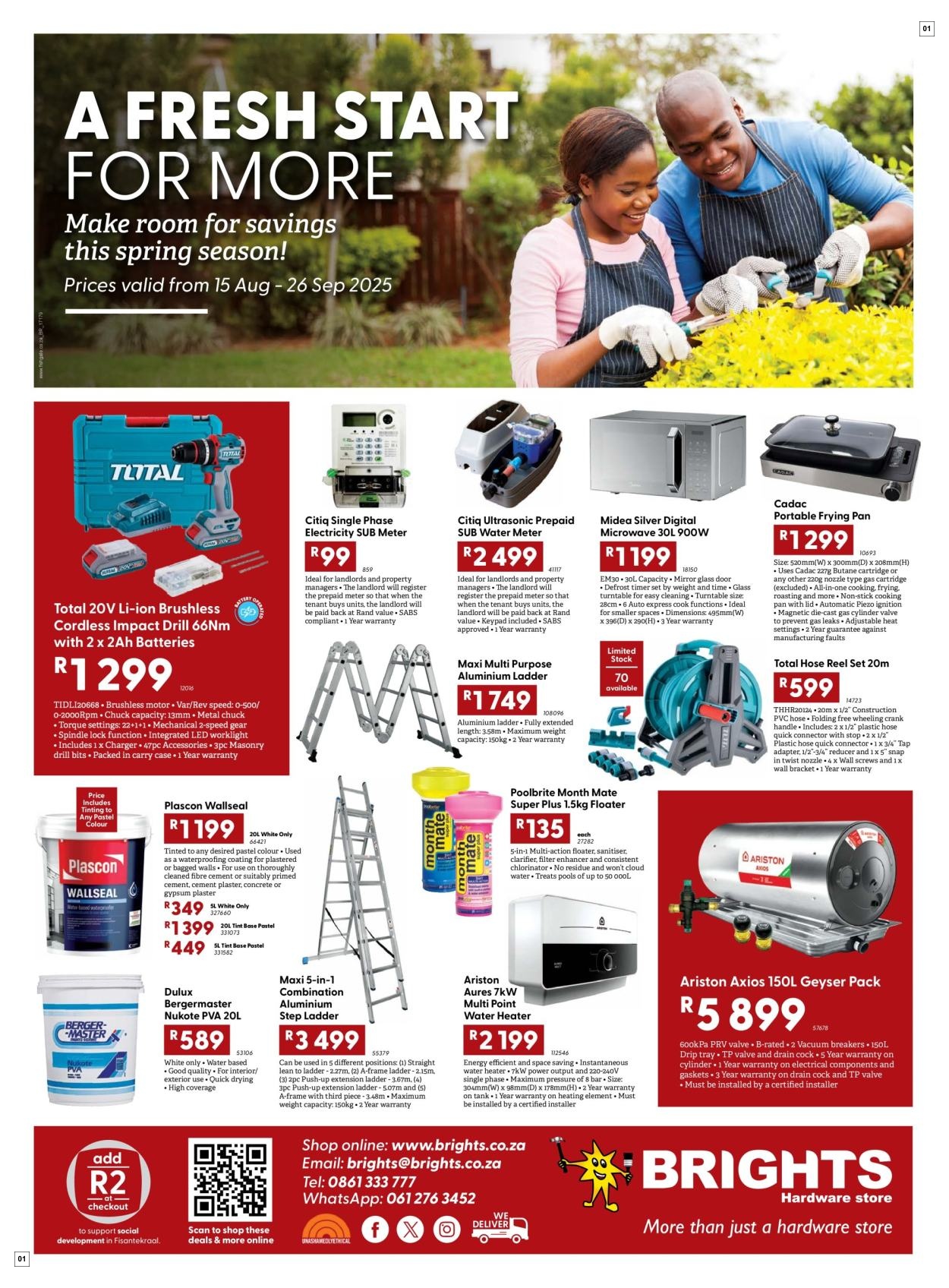 Brights Hardware Specials 15 Aug - 26 Aug