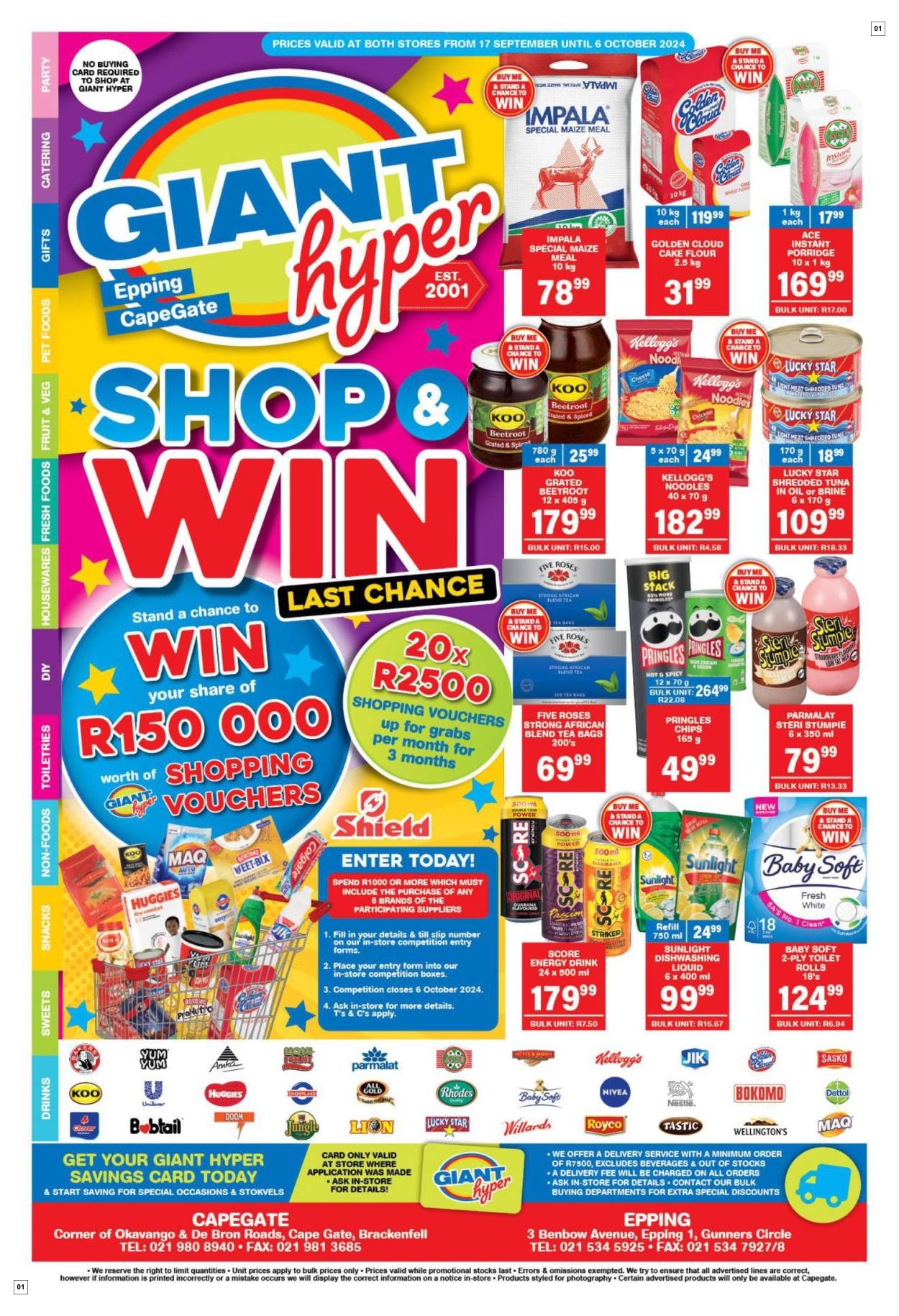 Giant Hyper Specials 17 Sept - 06 Oct