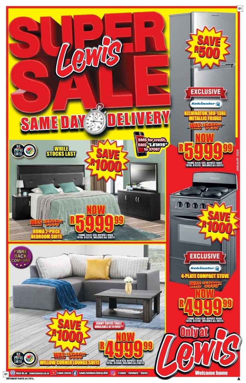 Lewis Specials 06 Jan - 23 Feb