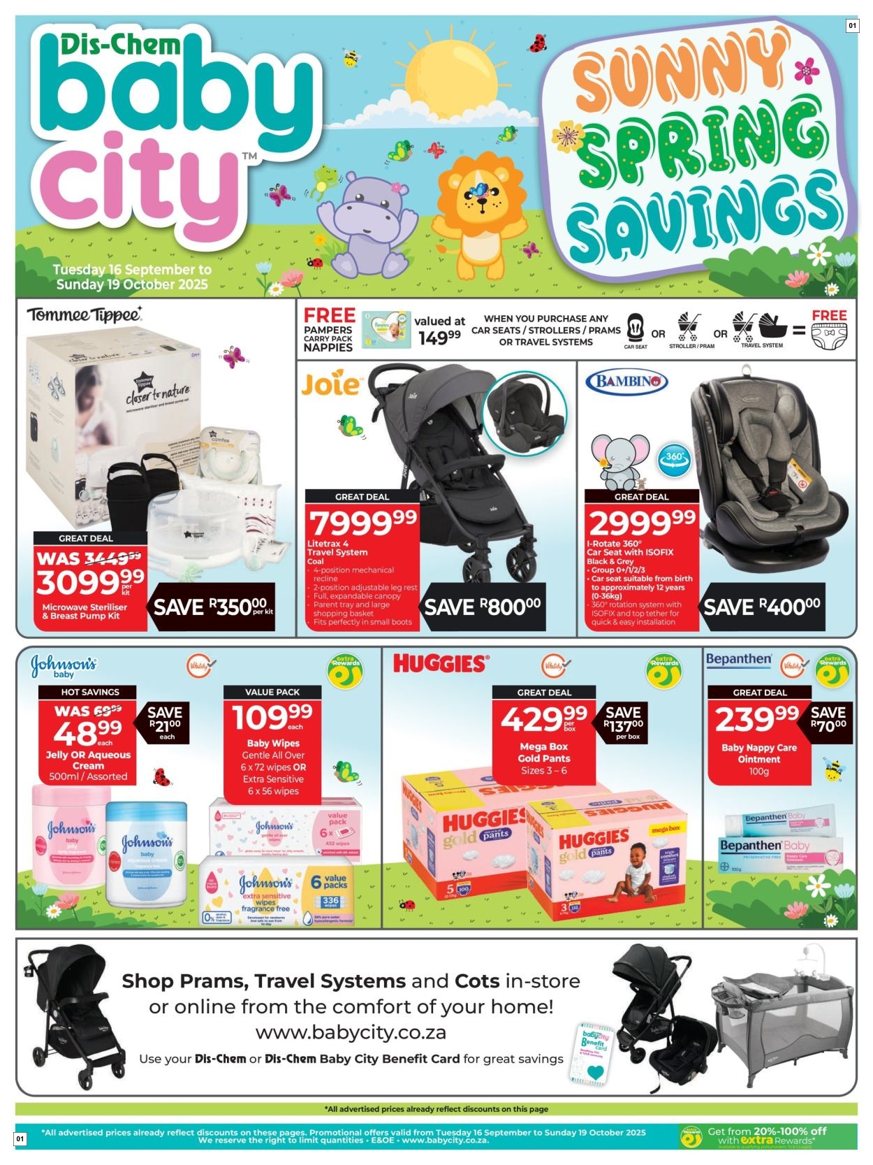 Baby City Specials 16 Sept - 19 Oct