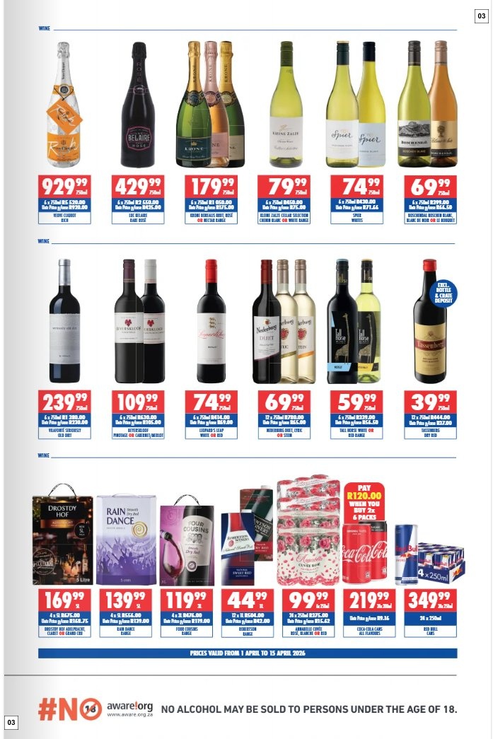 Ultra Liquors Specials 01 Apr - 15 Apr - Page 3
