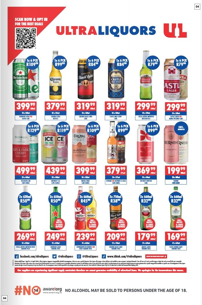 Ultra Liquors Specials 01 Apr - 15 Apr - Page 4