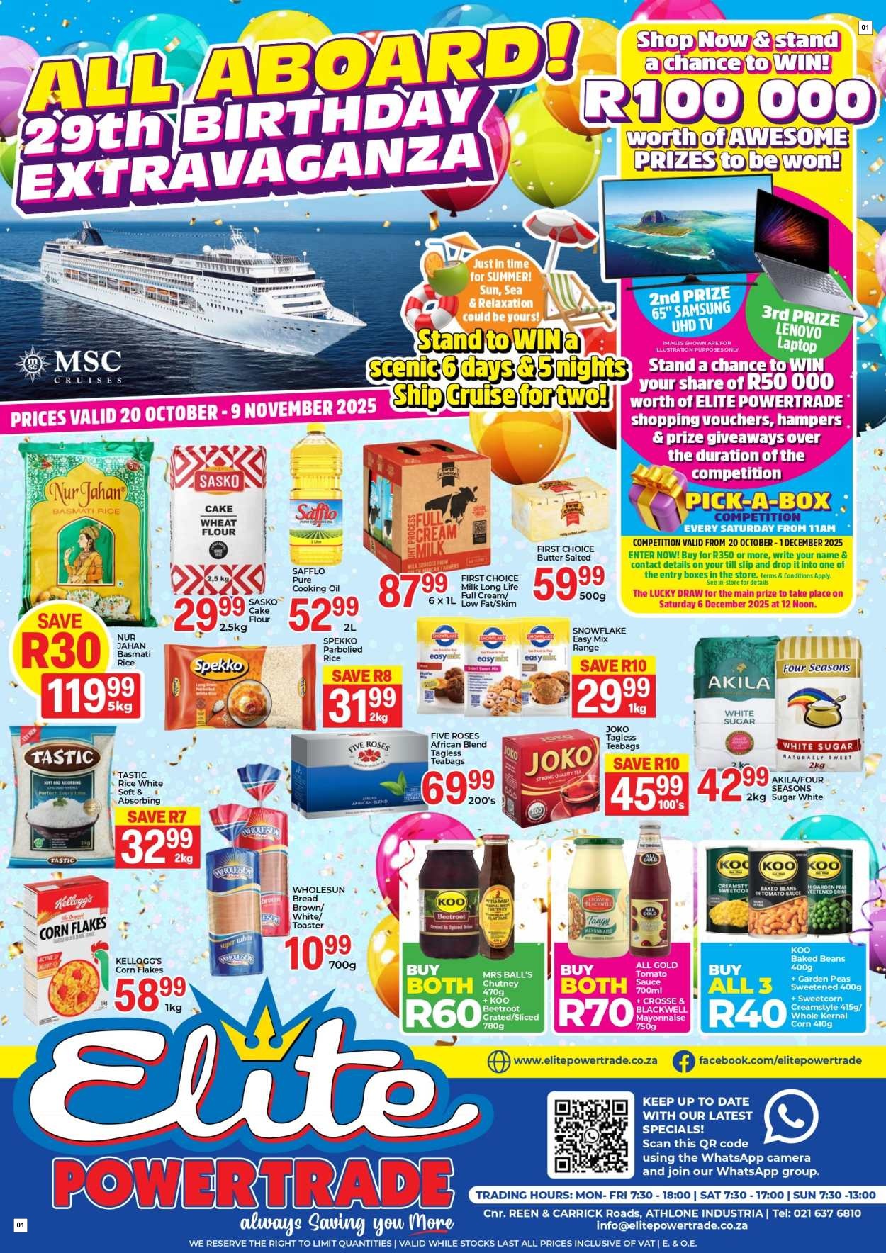 Elite Powertrade Specials 20 Oct - 09 Nov