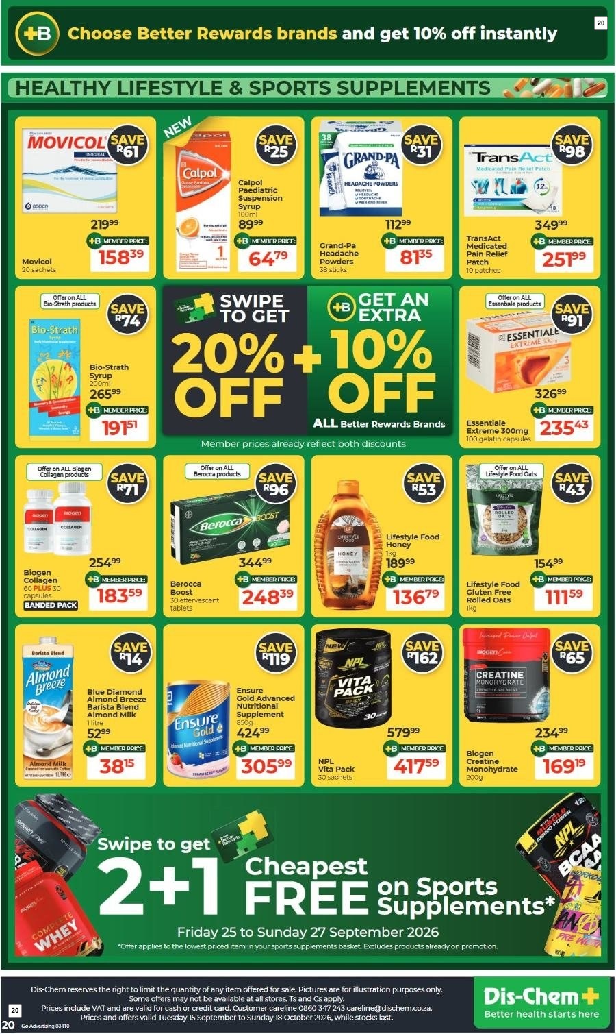 Dis-Chem Specials 15 Sept - 18 Oct - Page 20