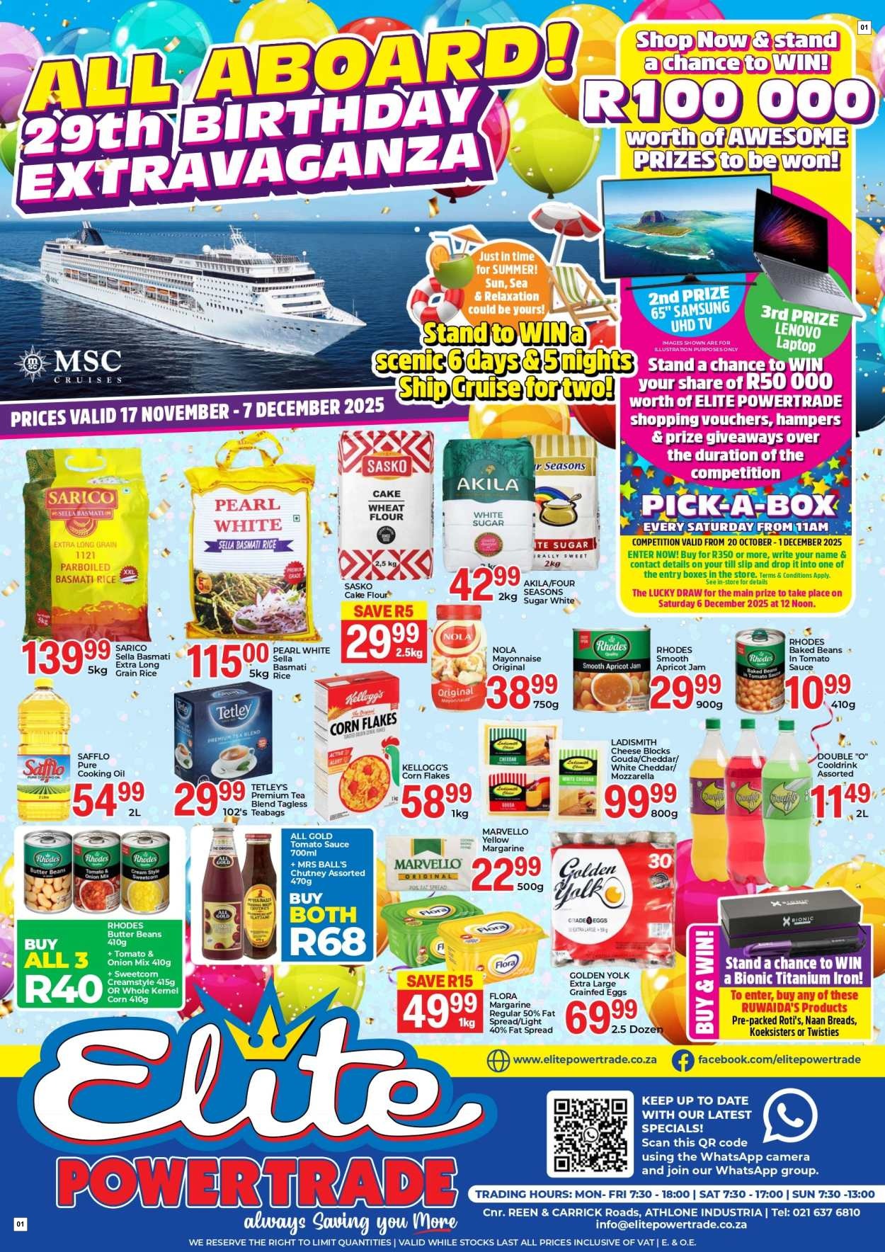 Elite Powertrade Specials 17 Nov - 07 Dec