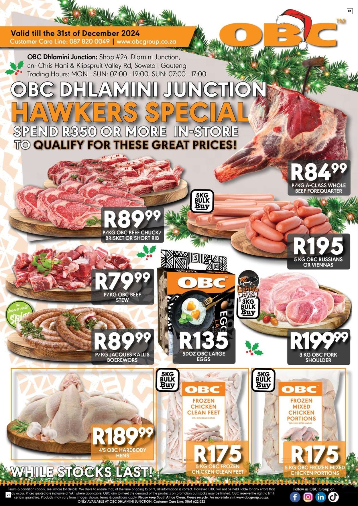 OBC Specials 20 Dec - 31 Dec