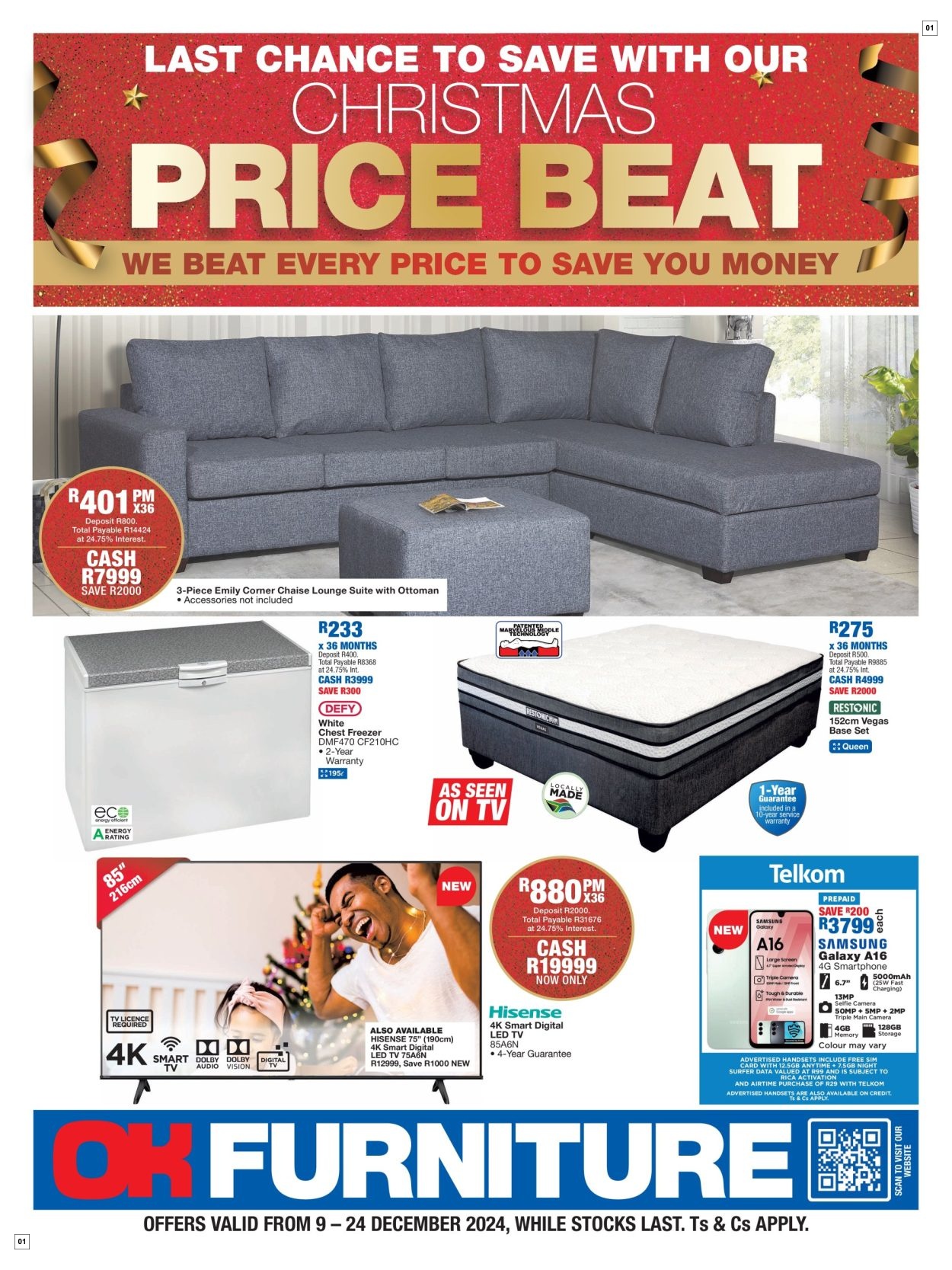 OK Furniture Specials 09 Dec - 24 Dec