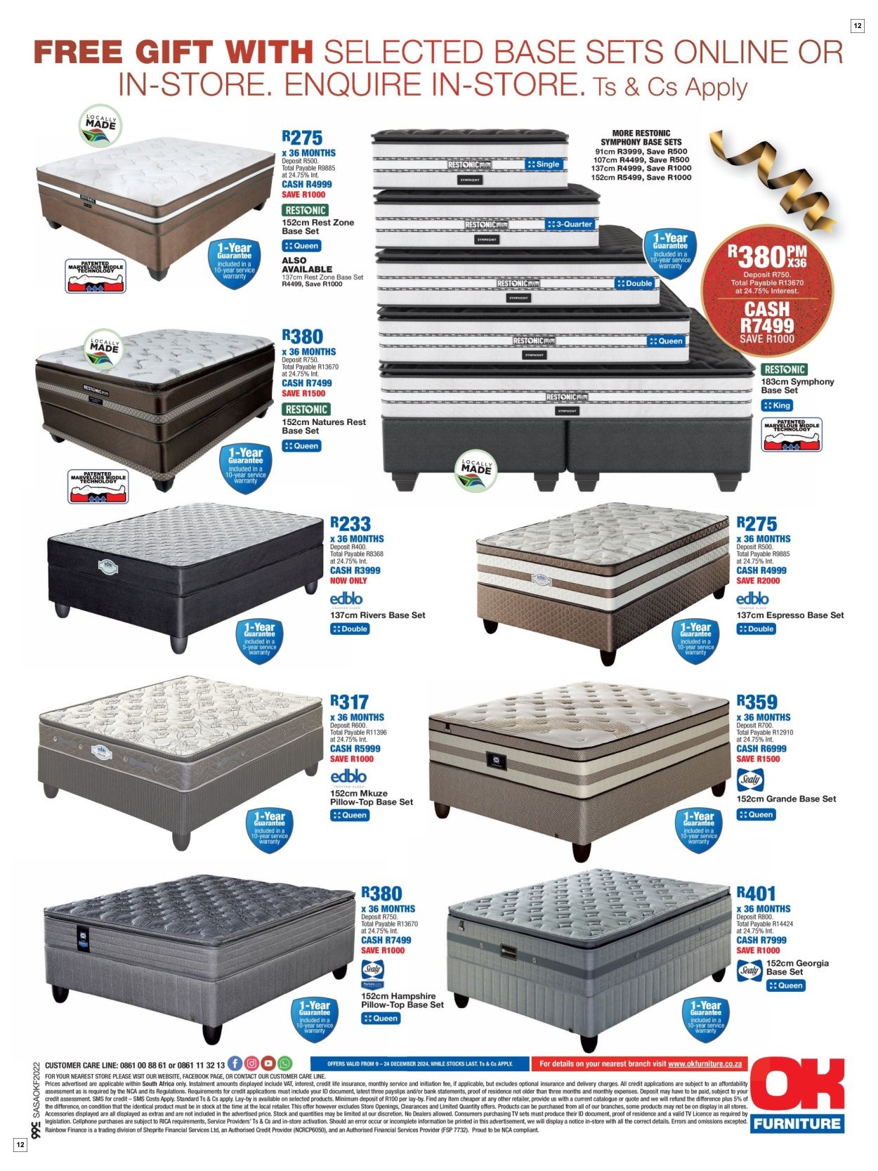 OK Furniture Specials 09 Dec - 24 Dec - Page 12