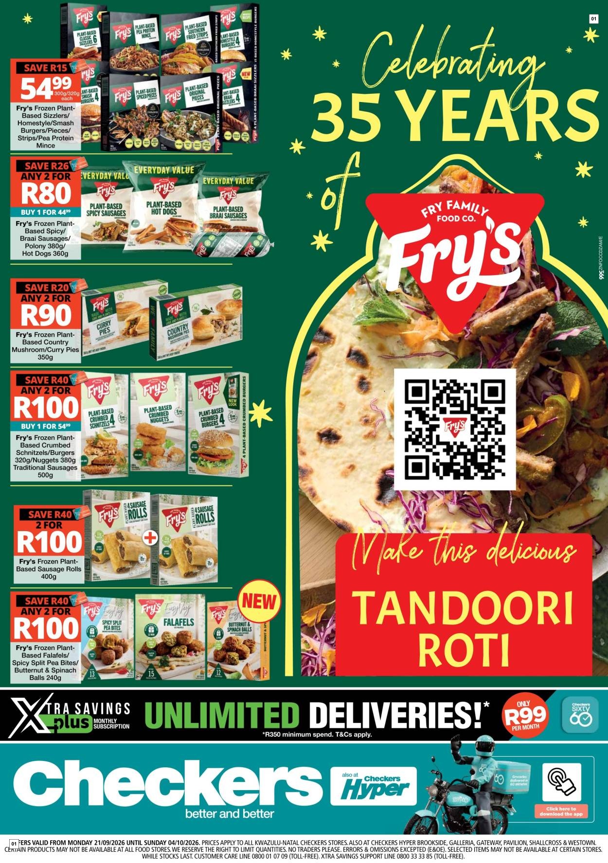 Checkers September Month-end Promotion Gauteng