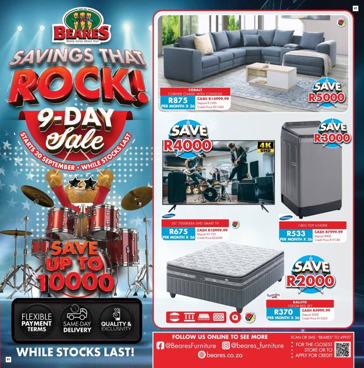 Beares Specials 20 Sept - 30 Sept