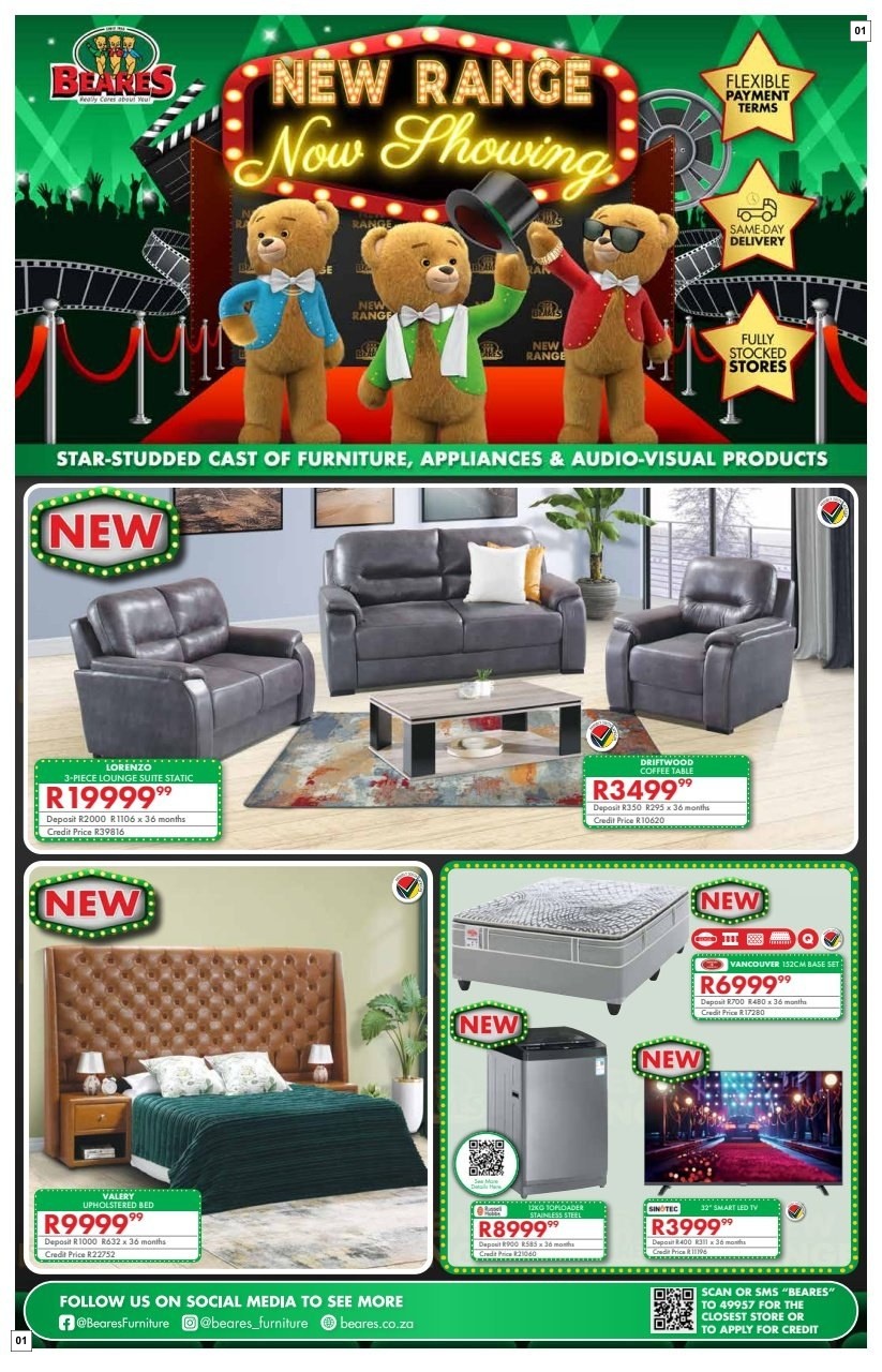 Beares Specials 01 Oct - 10 Nov
