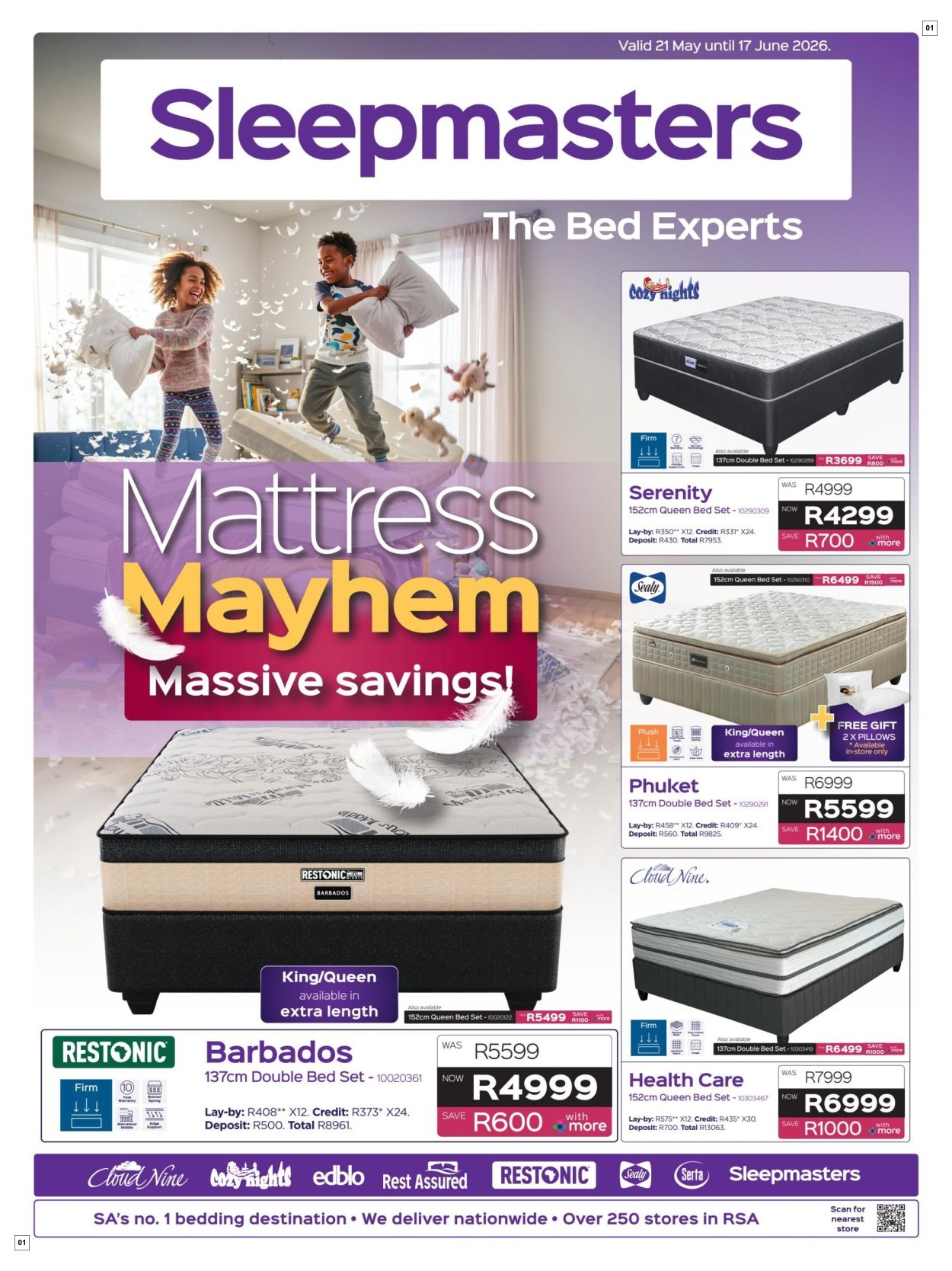 Sleepmasters Latest Catalogue