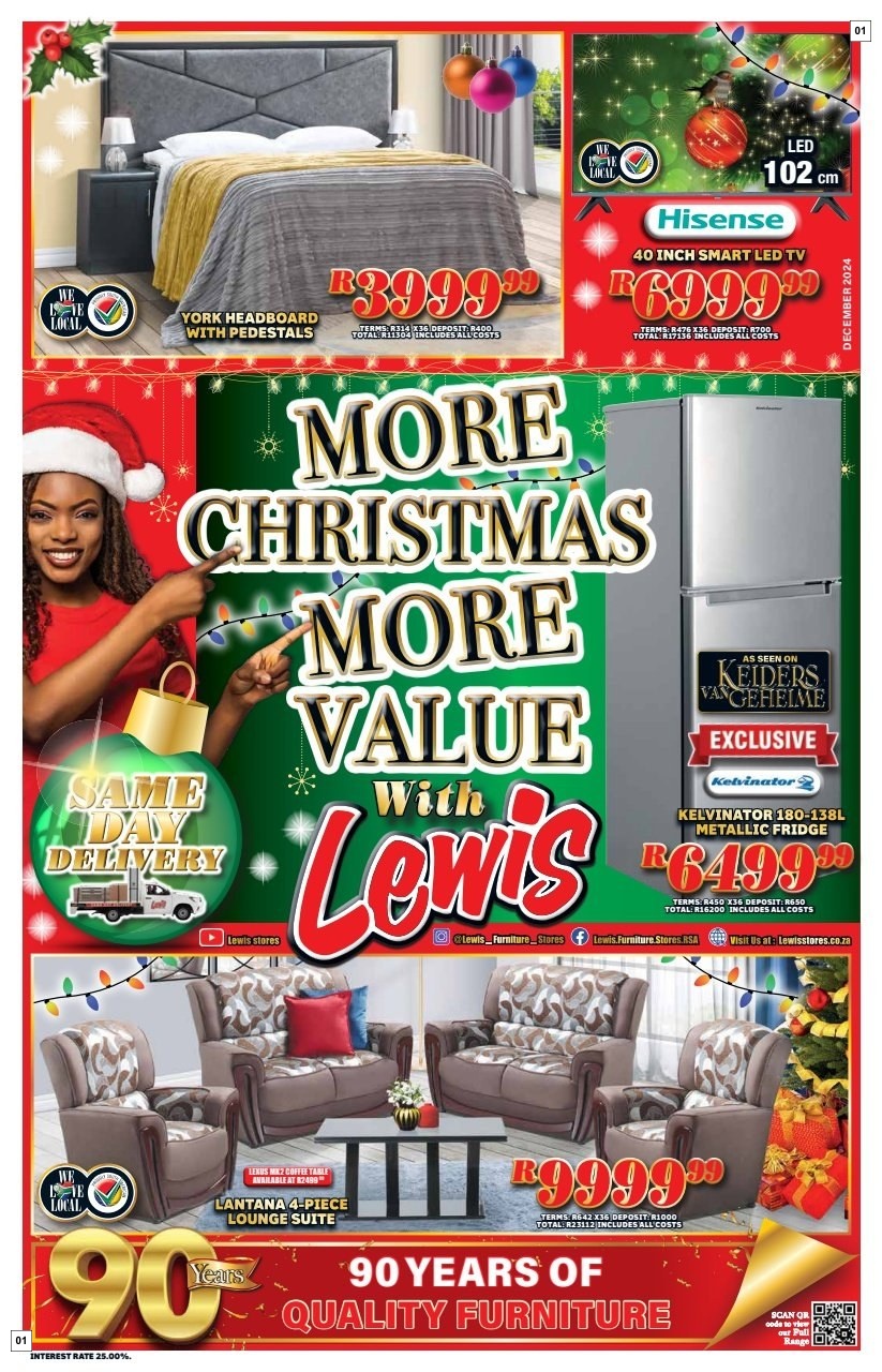 Lewis Specials 09 Dec - 05 Jan