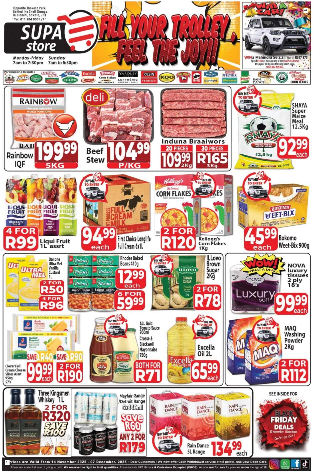 Supa Store Specials 14 Nov - 07 Dec