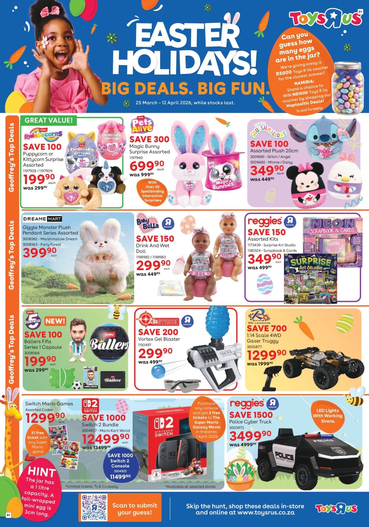 Toys R Us Specials 25 Mar - 12 Apr