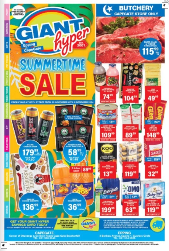 Giant Hyper Specials 20 Nov - 08 Dec