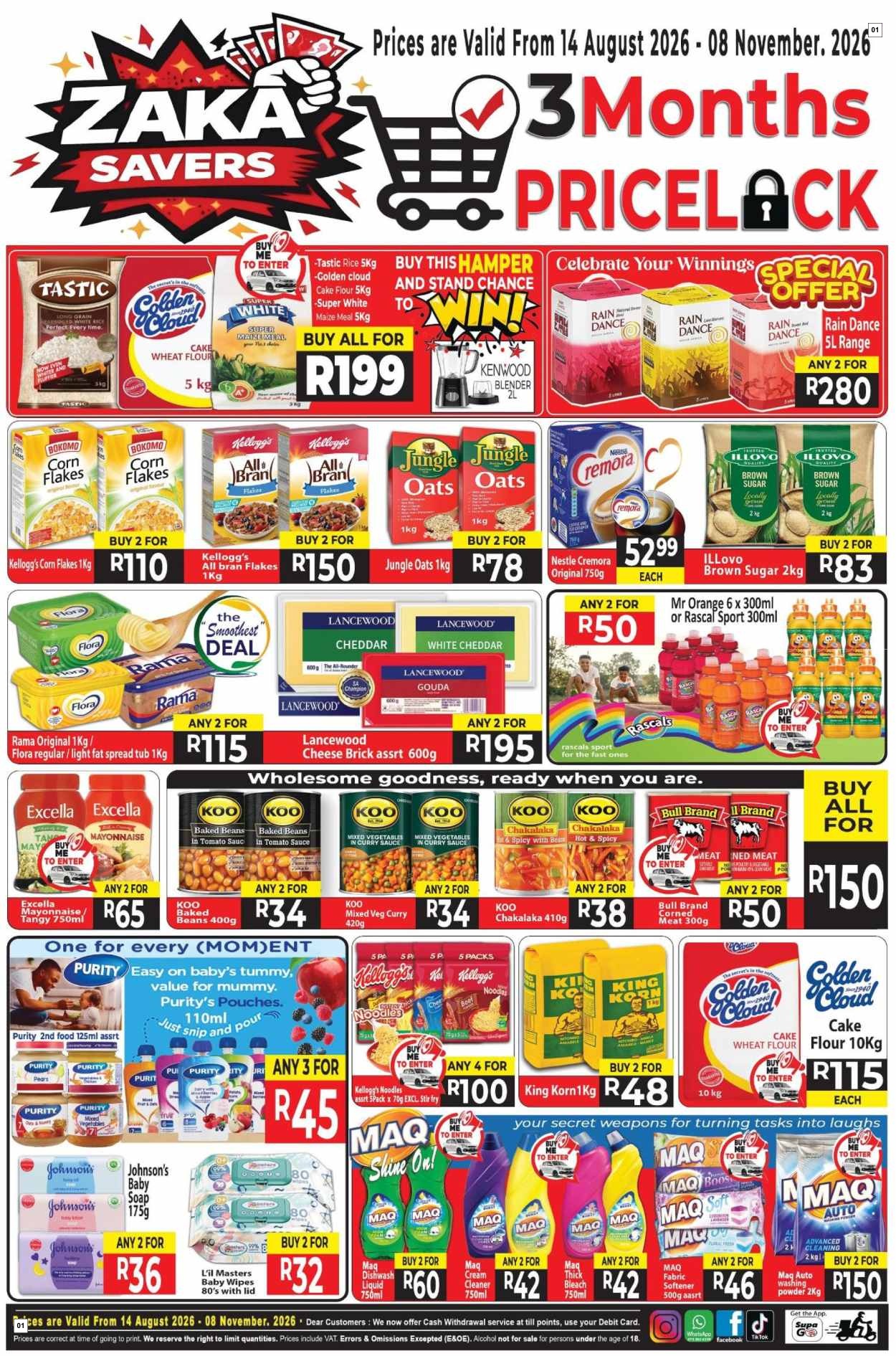 Supa Store Specials 14 Aug - 08 Nov