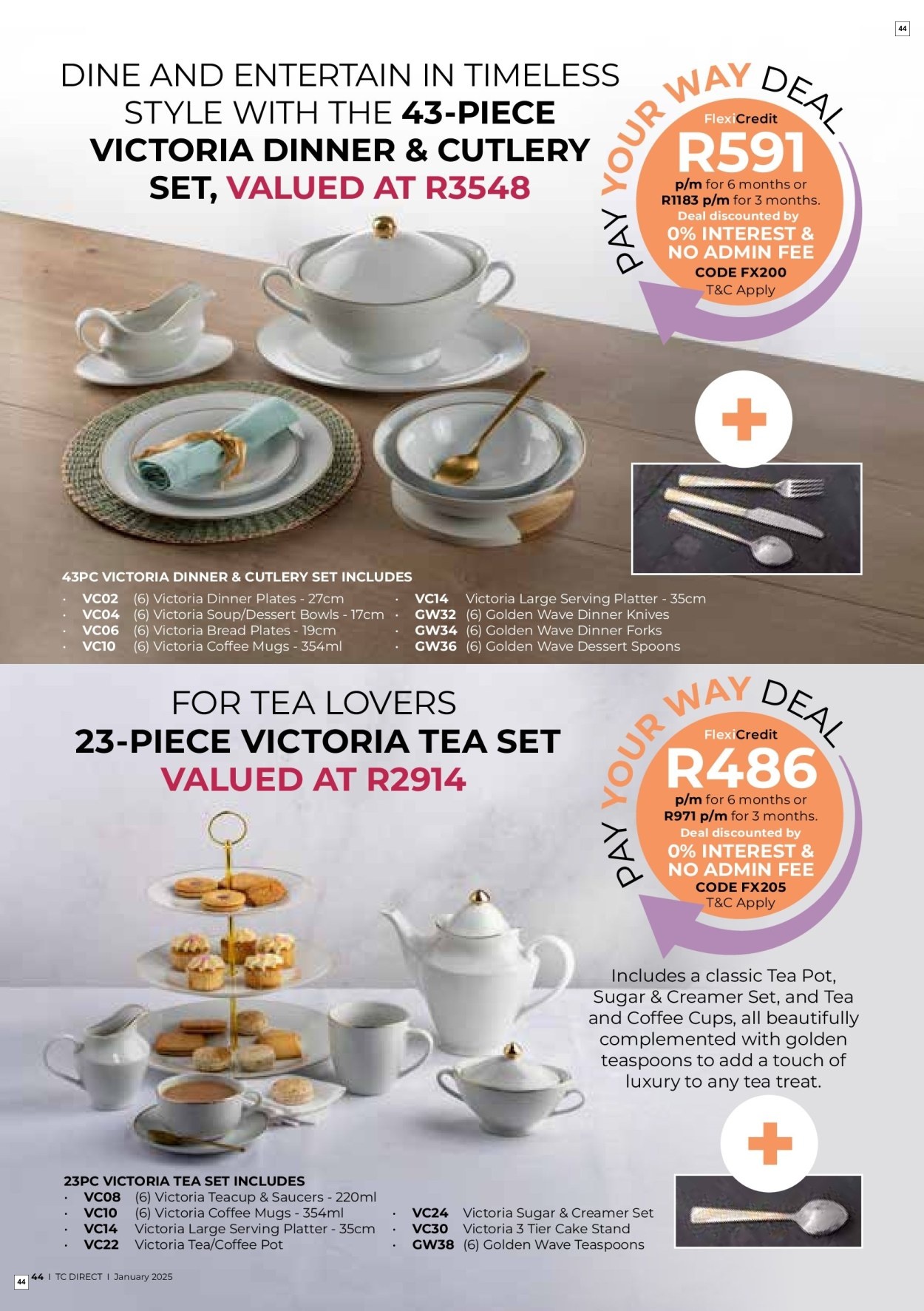 Table Charm Direct Specials 01 Jan - 31 Jan - Page 44
