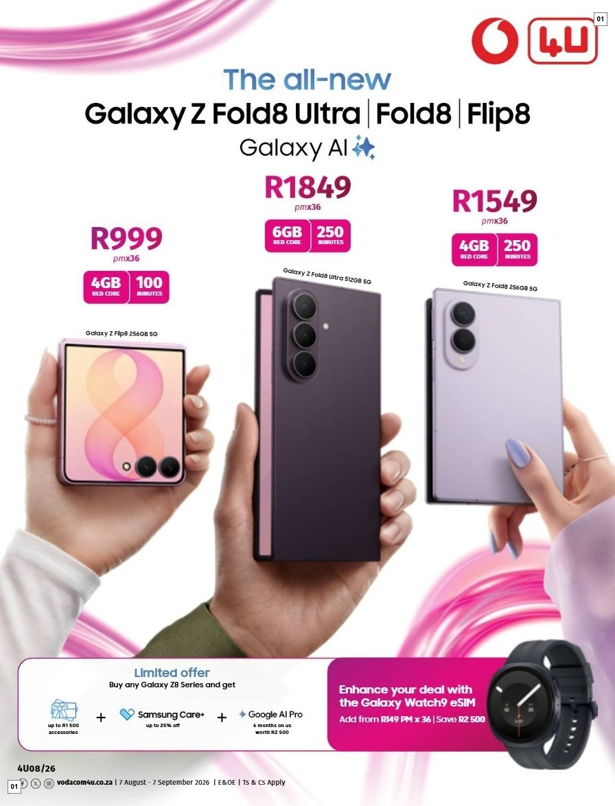 Vodacom Specials 07 Aug - 07 Sept