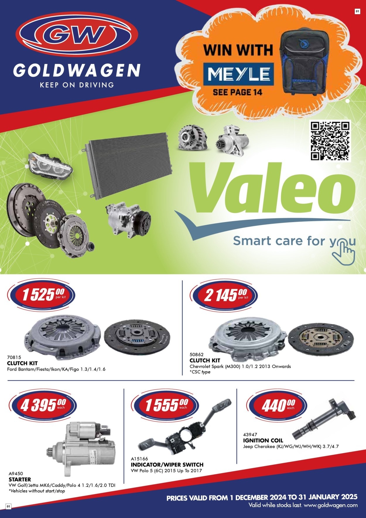 Goldwagen Specials 01 Dec - 31 Jan