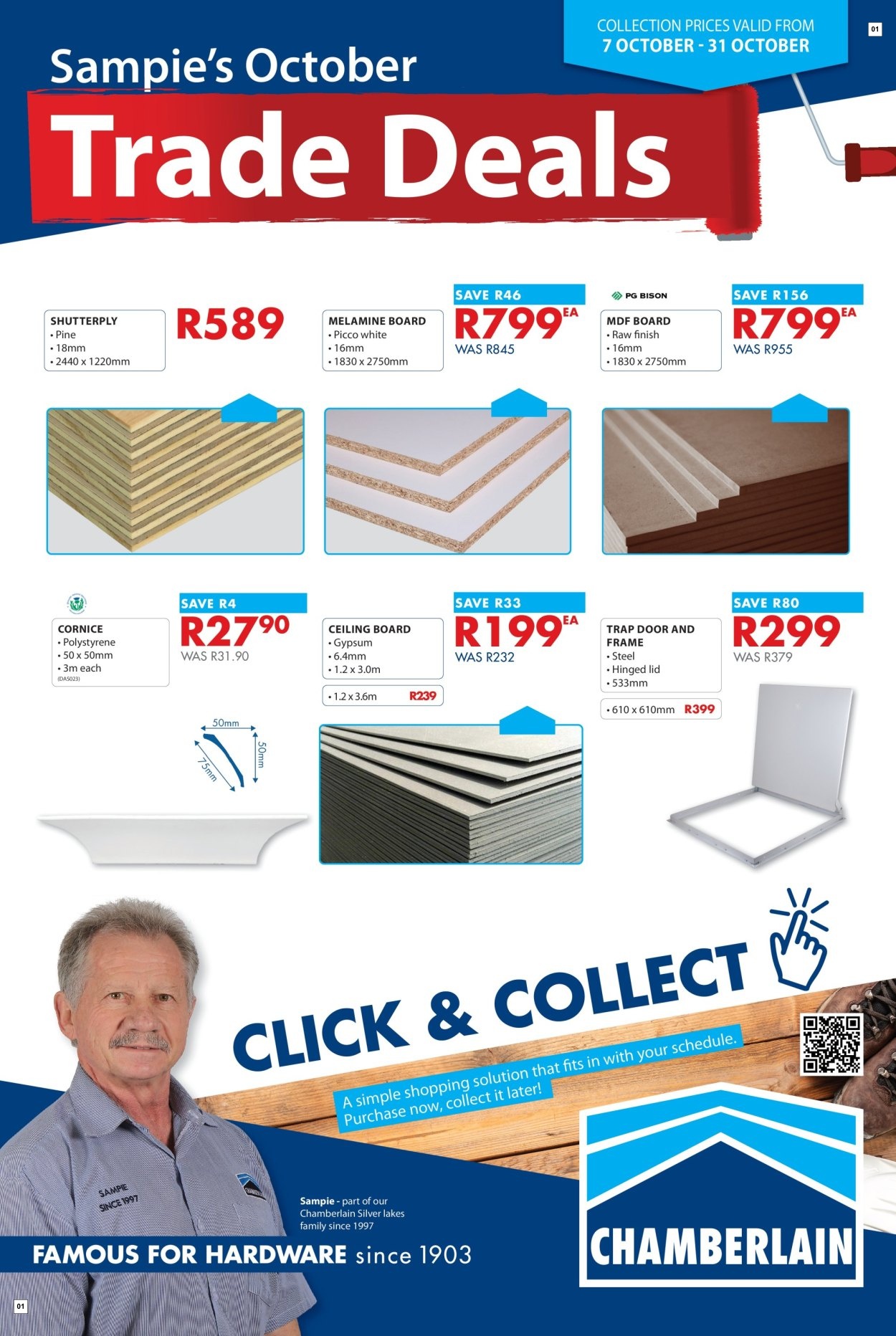 Chamberlain Specials 07 Oct - 31 Oct