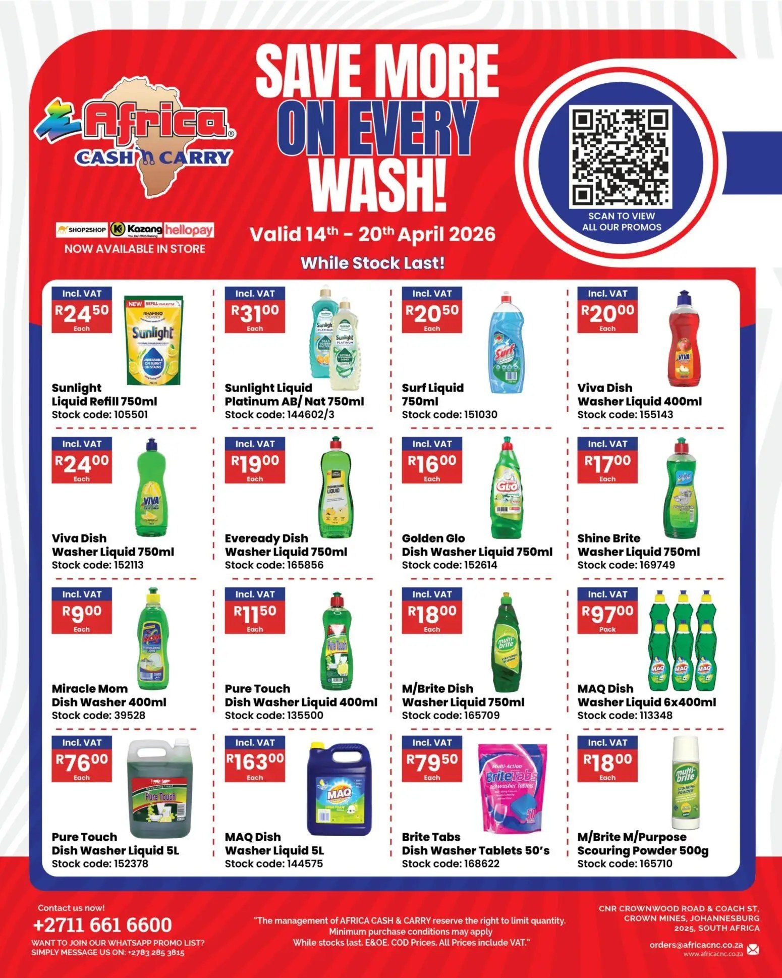 Africa Cash Carry Tuesday Promo
