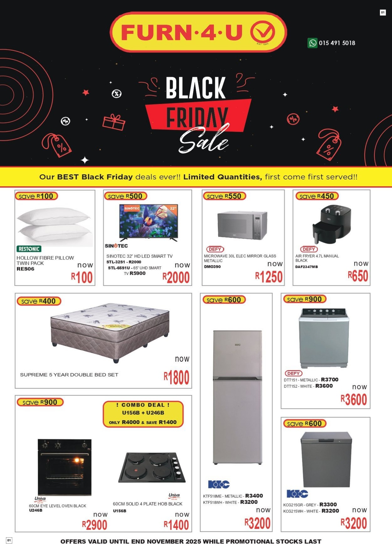 Furn 4 U Specials 01 Nov - 30 Nov