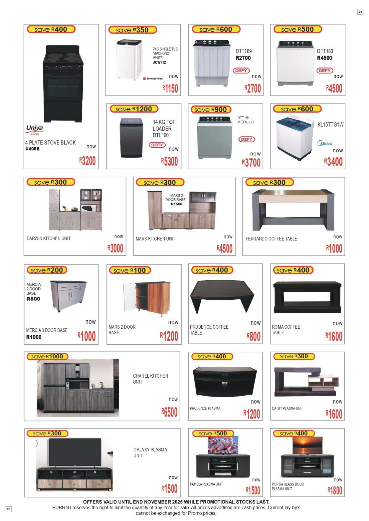 Furn 4 U Specials 01 Nov - 30 Nov - Page 5