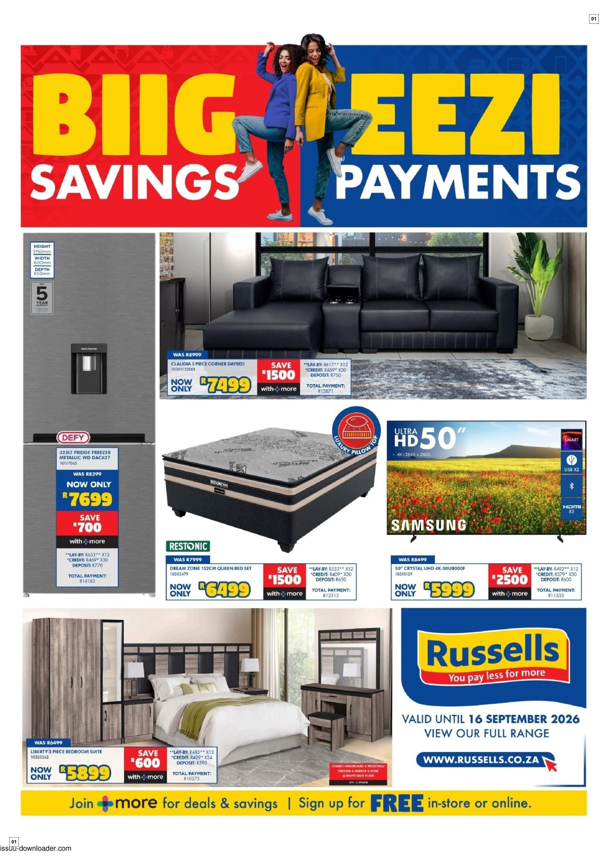 Russells Specials 19 Aug - 16 Sept