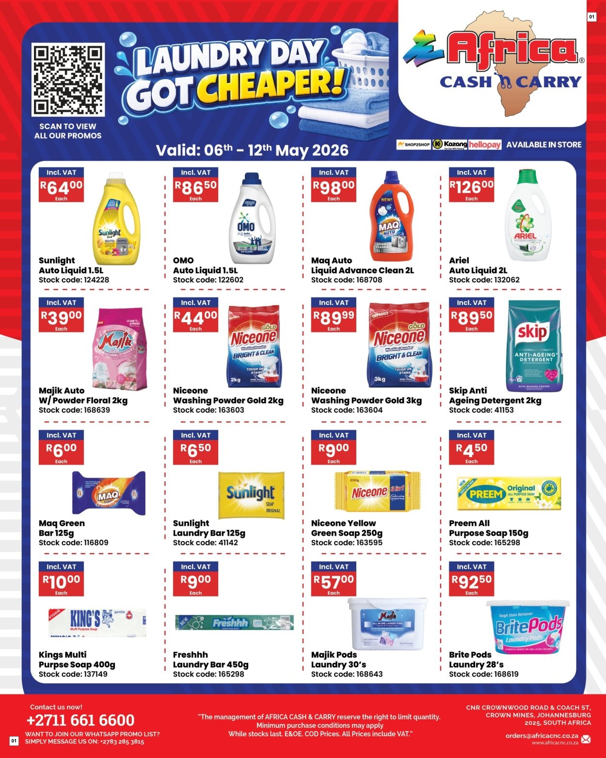 Africa Cash & Carry Catalogue - Saturday Promo