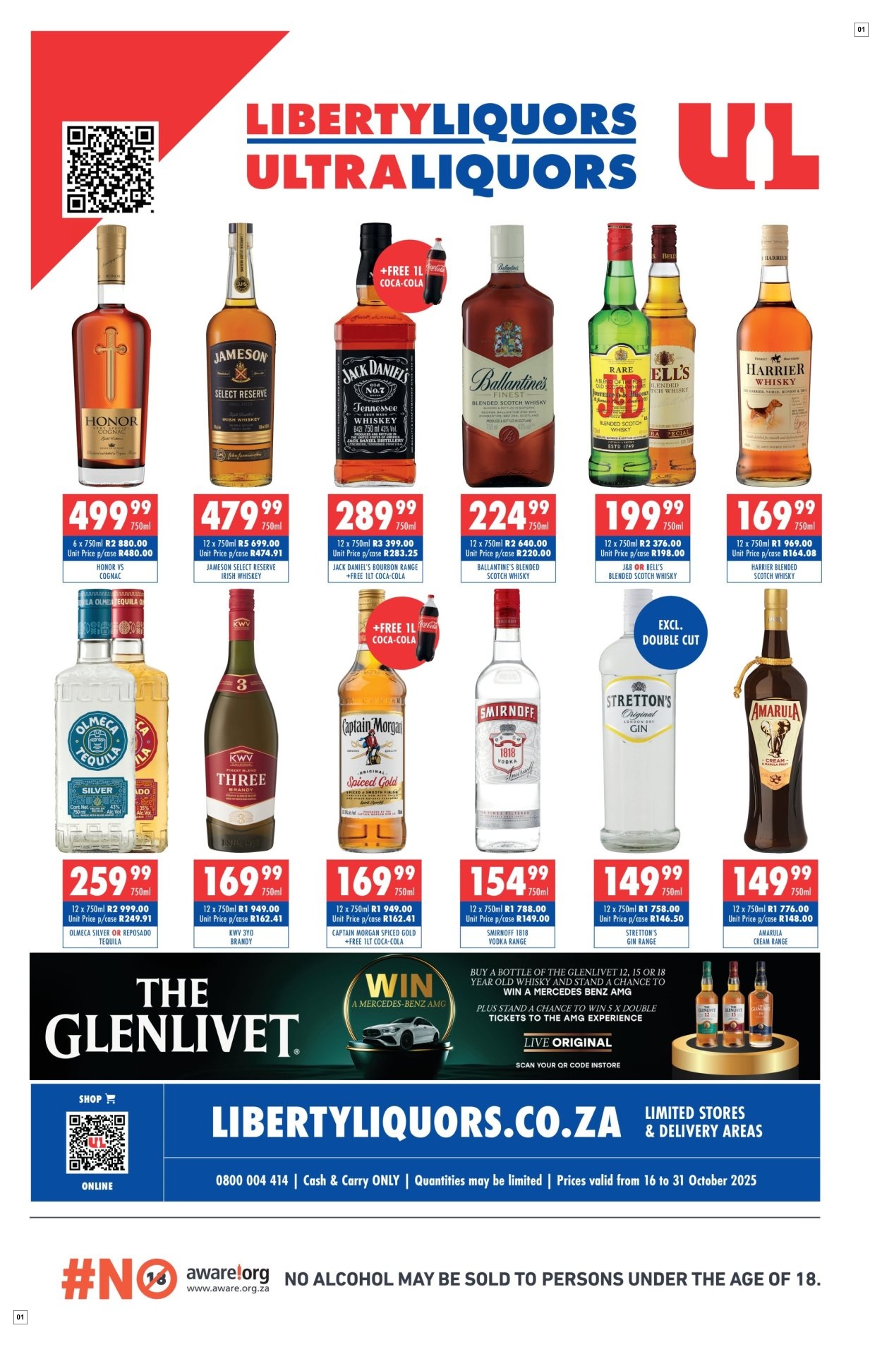 Liberty Liquors Specials 16 Oct - 31 Oct