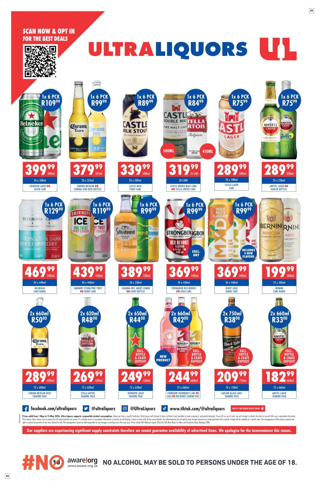 Ultra Liquors Specials 01 May - 15 May - Page 3