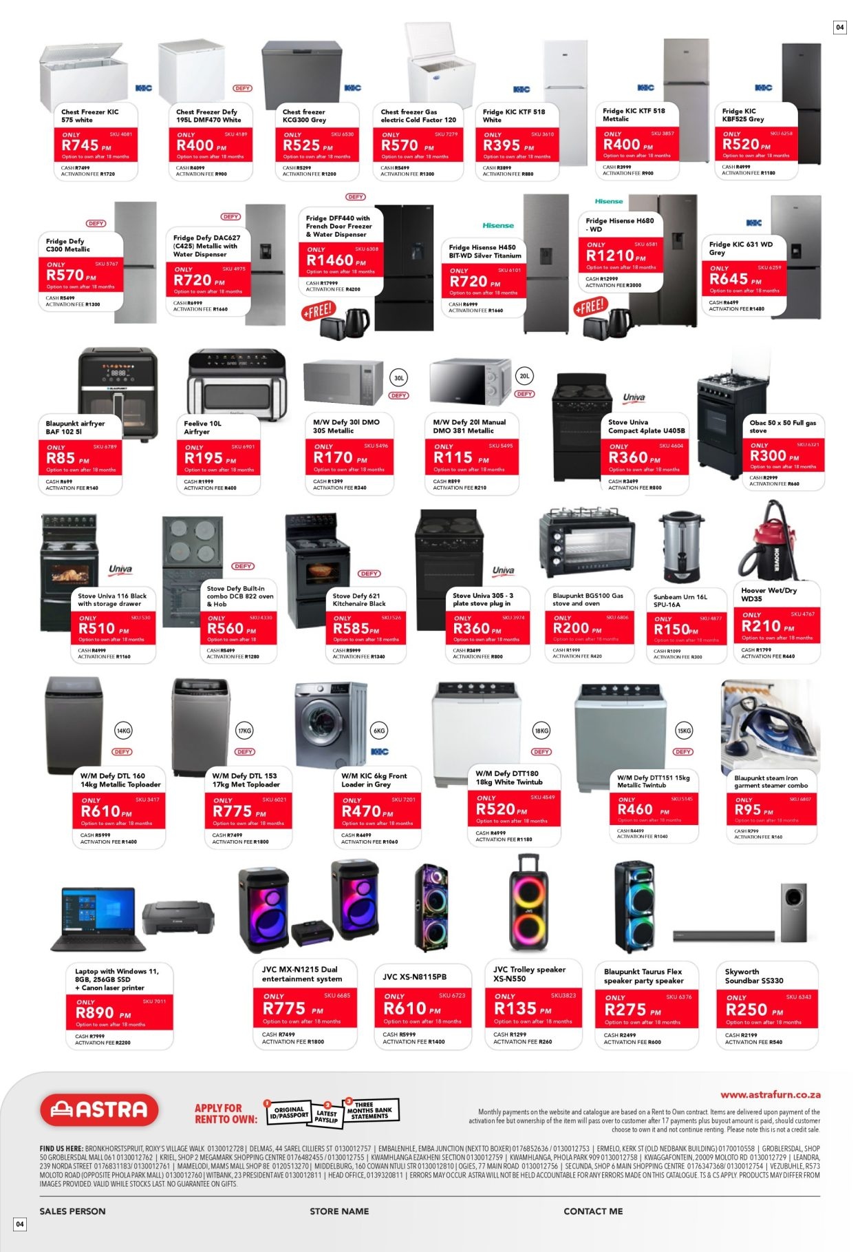 Astra Furnishers Specials 01 Sept - 30 Nov - Page 4