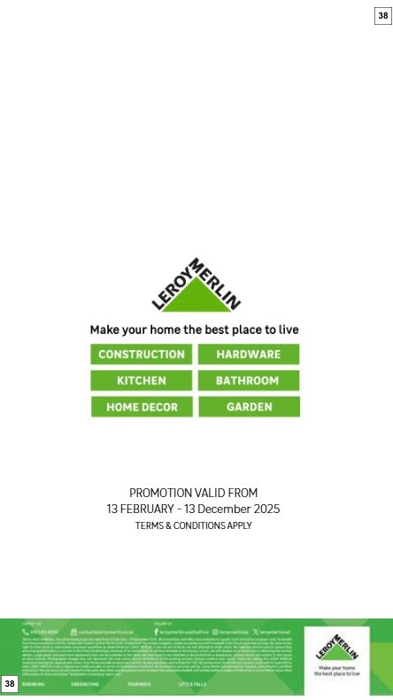 Leroy Merlin Specials 13 Feb - 13 Dec - Page 38