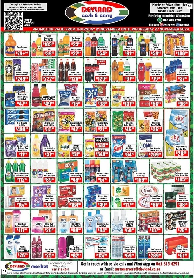 Devland Specials 21 Nov - 27 Nov