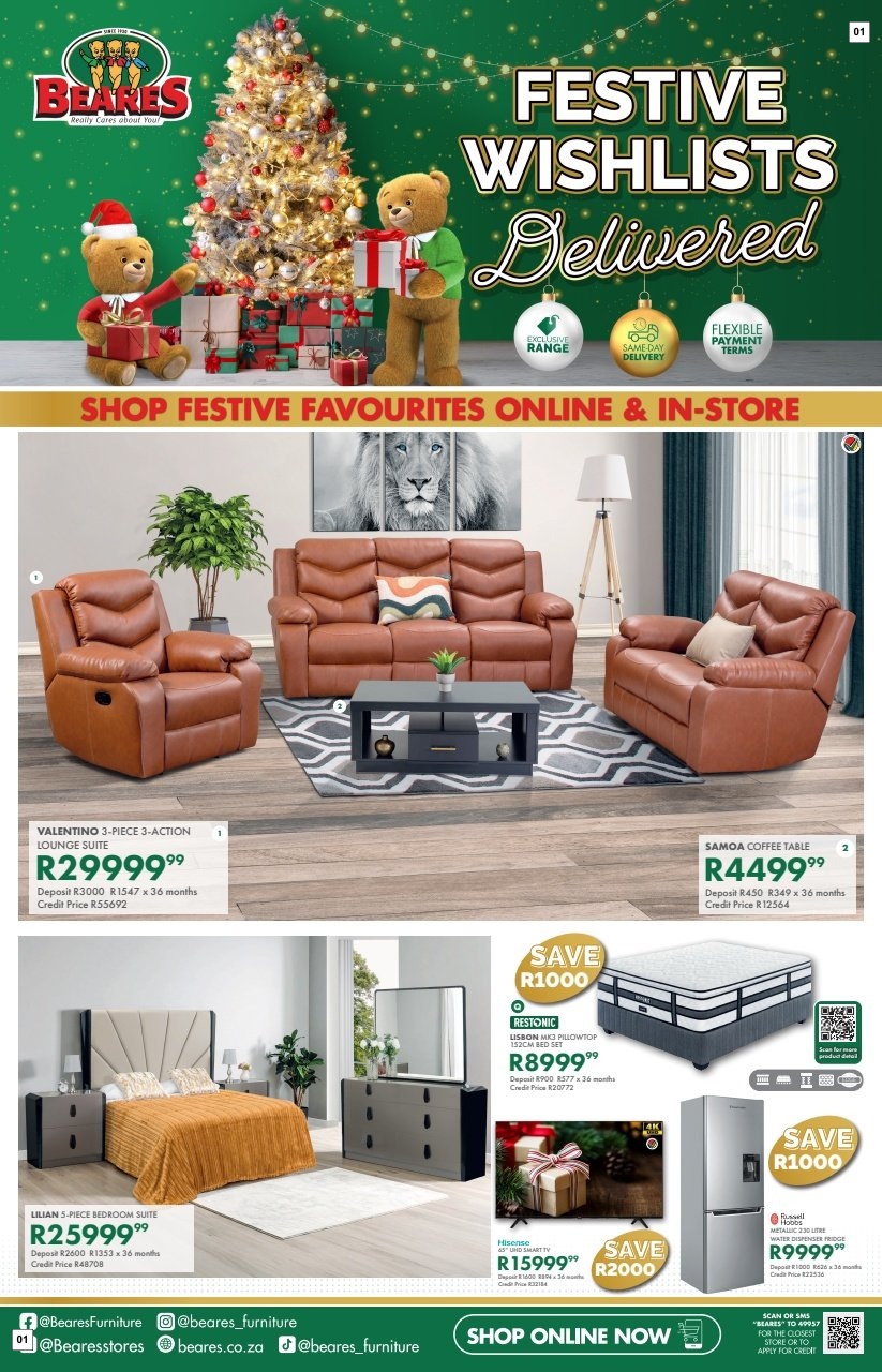 Beares Specials 10 Nov - 06 Dec