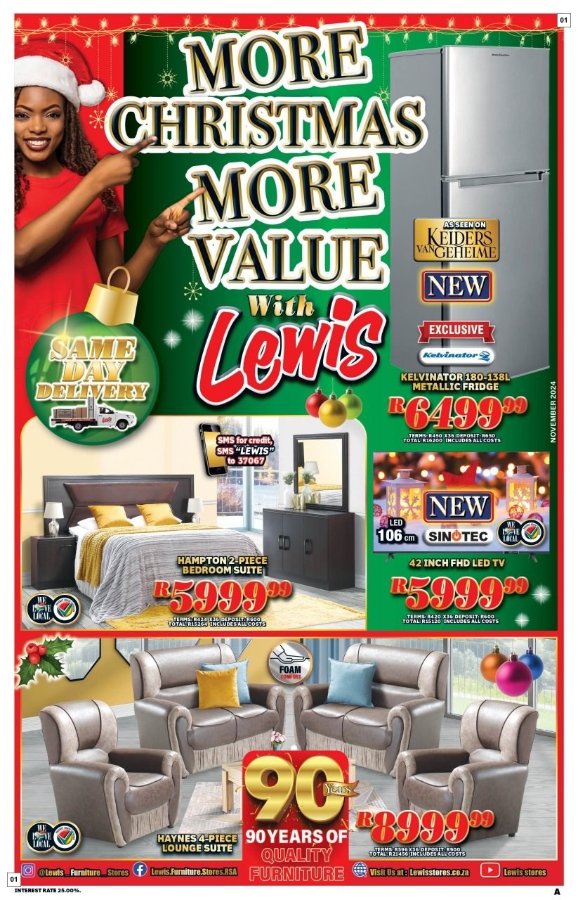 Lewis Specials 11 Nov - 08 Dec
