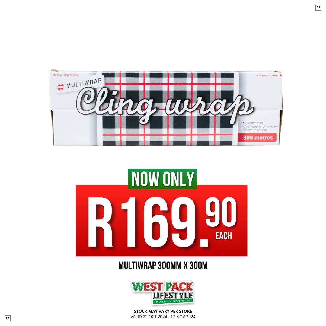 West Pack Lifestyle Specials 22 Oct - 17 Nov - Page 23