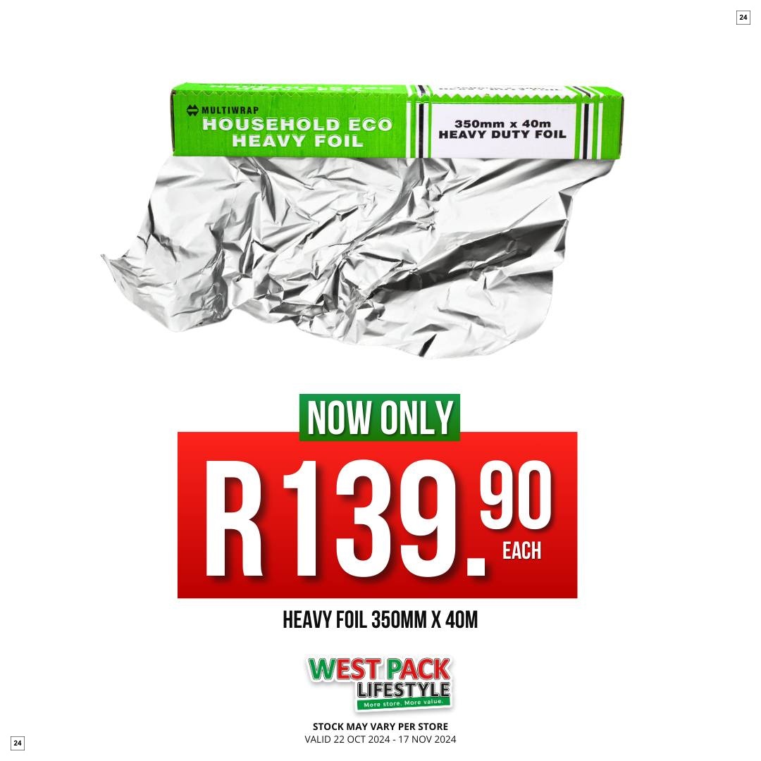 West Pack Lifestyle Specials 22 Oct - 17 Nov - Page 24