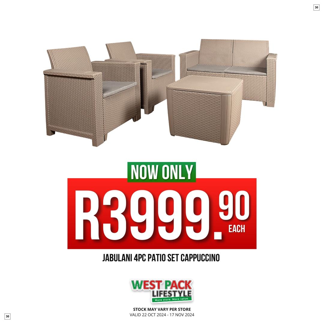 West Pack Lifestyle Specials 22 Oct - 17 Nov - Page 30
