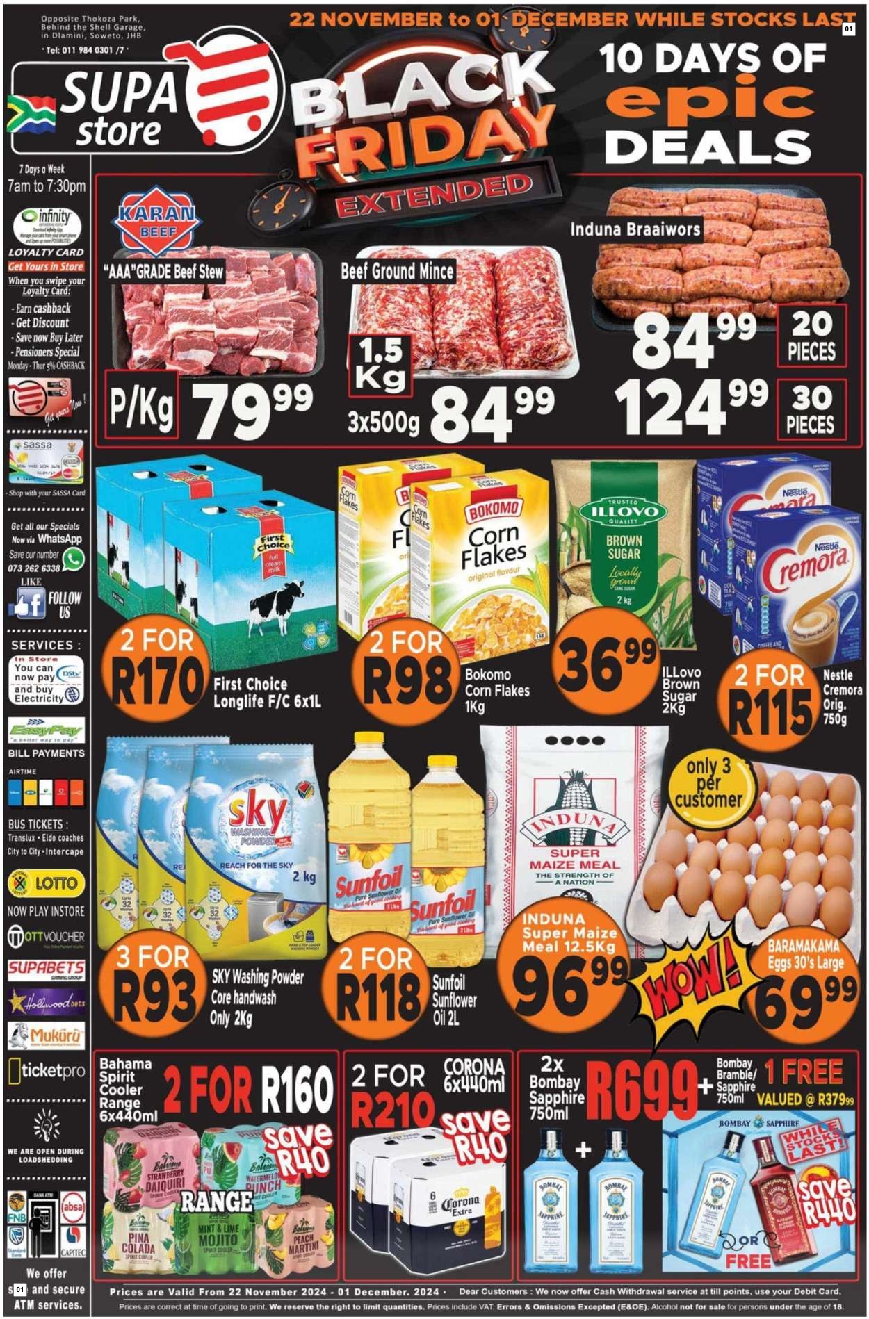 Supa Store Specials 19 Nov - 19 Nov