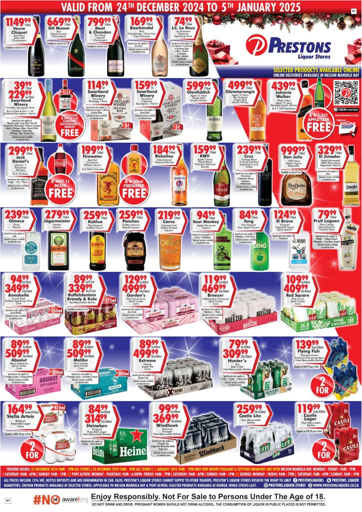 Prestons Liquor Stores Weekly Specials