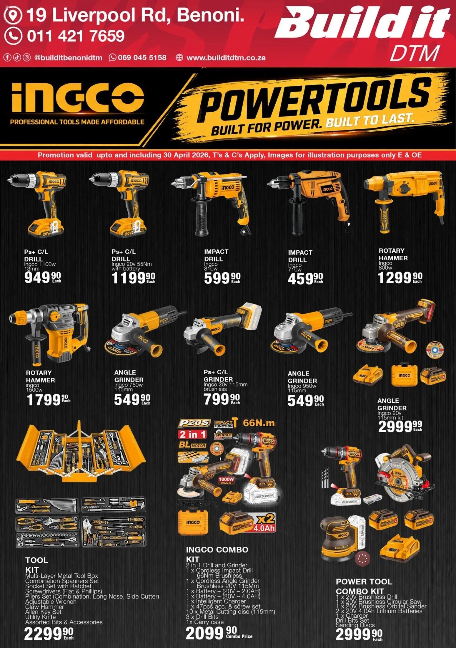 Build It Ingco Powertool Specials